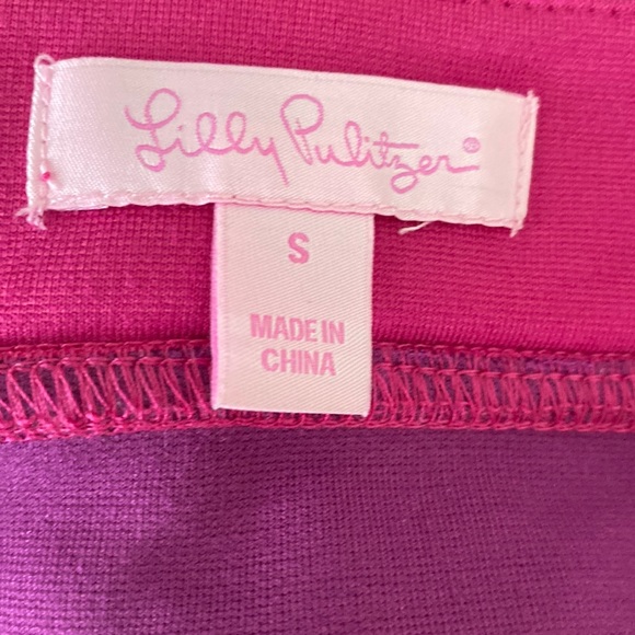 Lilly Pulitzer Cheyenne Banded Striped Pencil Slip Skirt in Passion Pink - S - Picture 9 of 11
